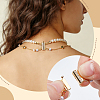 925 Sterling Silver Crystal Rhinestone Box Clasps STER-BC0004-41G-5