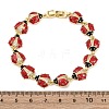 Brass Micro Pave Clear Cubic Zirconia Bangles for Women BJEW-H209-08A-G-5