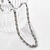 Tarnish Resistant 304 Stainless Steel Lumachina Chain Necklaces LS-NJEW-P226-08P-01-4