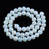 Electroplate Transparent Glass Beads Strands LS-GLAA-T032-T8mm-AB14-3