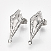 304 Stainless Steel Stud Earring Findings STAS-S079-71B-2