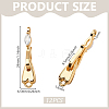 12Pcs Brass Rhinestone Hook and S-Hook Clasps KK-PH0013-69-2
