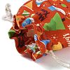 Christmas Theme Cloth Printed Storage Bags ABAG-F010-02B-03-3