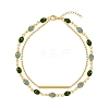 Oval Alloy Enamel Link Multi-strand Bracelets FS-WGF0A33-01-5