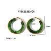 Stylish Stainless Steel Fever Hoop Earrings KA3294-2-1