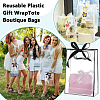 24Pcs Rectangle PVC Gift Bags with Hole Handle for Candy ABAG-BC0001-64-6