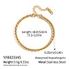 304 Stainless Steel Link Chain Bracelets for Women AF5599-2-2