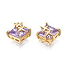 Brass Inlaid Cubic Zirconia Charms KK-N231-291C-3