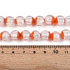 Luminous Handmade Lampwork Silver Foil Beads Strand FOIL-N029-03D-5