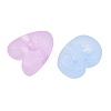 Frosted Transparent Acrylic European Beads AC-CBAE09B-07-2
