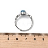 Natural Apatite Finger Rings RJEW-A084-04P-09-5