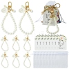 10Pcs ABS Imitation Pearl Beads Pendant Decorations AJEW-YW0001-55-1