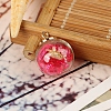 Transparent Glass Globe Pendants GLAA-TAC0003-02F-1