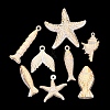 Marine Organism Theme ABS Plastic Imitation Pearl Pendants PL-N007-25-1