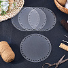4Pcs Flat Round Acrylic Sheet MACR-CP0001-01A-4