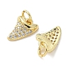 Brass Micro Pave Cubic Zirconia Pendants KK-Z120-28G-2