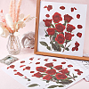 Rose PVC Self Adhesive Decorative Stickers DIY-WH20031-045-3