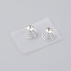 Spiral Hair Pin Coil Alloy Hair Accessories OHAR-WH0019-09-1