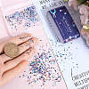 1200Pcs 12 Colors Cubic Zirconia Cabochons ZIRC-SC0001-29-3