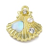 Alloy Rhinestone Pendants FIND-U024-06G-1