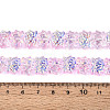 Baking Paint Electroplate Transparent Glass Beads Strands EGLA-N020-04E-4