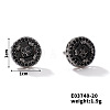 Chic Brass Cubic Zirconia Stud Earrings ZD1304-12-1