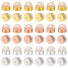 30Pcs 3 Colors Brass Ear Nuts KK-ME0003-62-1