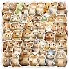 50Pcs Cartoon Hedgehog PVC Self-Adhesive Stickers PW-WG9E219-01-3