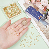 80Pcs 2 Style 304 Stainless Steel Stud Earring Findings STAS-SC0008-53-3