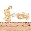 Brass Micro Pave Cubic Zirconia Peg Bails KK-A279-19G-3
