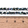 Electroplate Opaque Glass Beads Strands LS-EGLA-Q139-01A-C17-4