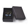 Imitation Tourmaline K9 Glass Dangle Earrings EJEW-JE03777-04-3