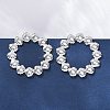 304 Stainless Steel Stud Earrings for Women EJEW-K306-18P-2