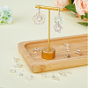 SUPERFINDINGS 32Pcs 8 Style Brass Clip-on Earring Converters Findings KK-FH0006-16-5