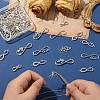 80Pcs 8 Styles Tibetan Style Alloy Connector Charms FIND-CJ0006-04-4