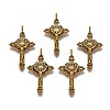 Tibetan Style Alloy Pendants PALLOY-J050-01AG-RS-1