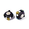 3D Lampwork & Brass Core European Beads LAMP-Q042-01B-1