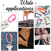 5Pcs 5 Styles Baking Paint Alloy Screw Locking Carabiners FIND-DR0002-40-5