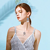 30Pcs 304 Stainless Steel Pendant Cabochon Settings STAS-UN0062-85-5