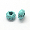 Synthetic Turquoise European Large Hole Beads G-Q442-15-2