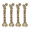 4Pcs Vintage Brass Connector Charms KK-CA0003-80B-1