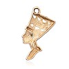 Golden Tone Alloy Pendants PALLOY-J169-18RG-3A-2