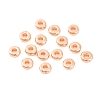 Brass Flat Round Spacer Beads KK-M085-A-12RG-NR-1