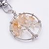 Natural Citrine Keychain KEYC-P032-C02-2