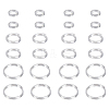 24Pcs 3 Styles 925 Sterling Silver Split Rings STER-AR0001-13-1