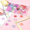 120Pcs 8 Colors Acrylic Bead Caps OACR-FS0001-83-10