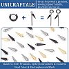 Unicraftale 32Pcs 4 Style 2 Colors 304 Stainless Steel Pendants STAS-UN0026-37-3