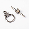 Tibetan Style Alloy Toggle Clasps X-LF1075Y-2