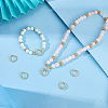 6Pcs Brass Micro Pave Clear Cubic Zirconia Twister Clasps KK-SC0008-22-4