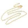3MM Brass Cable Chain Necklaces for Women NJEW-F366-01A-4